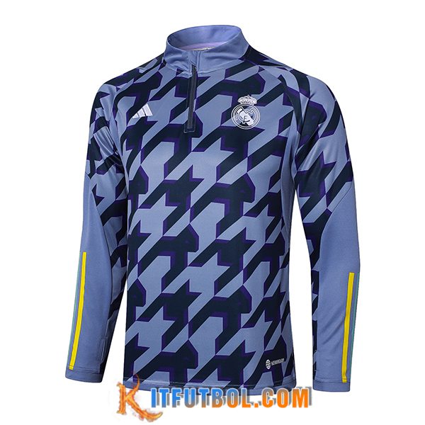 Sudadera De Entrenamiento Real Madrid Púrpura/Negro 2024/2025