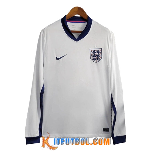 Camisetas De Futbol Inglaterra Primera Manga Largas UEFA Euro 2024