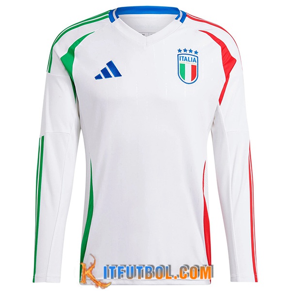 Camisetas De Futbol Italia Segunda Manga Largas UEFA Euro 2024