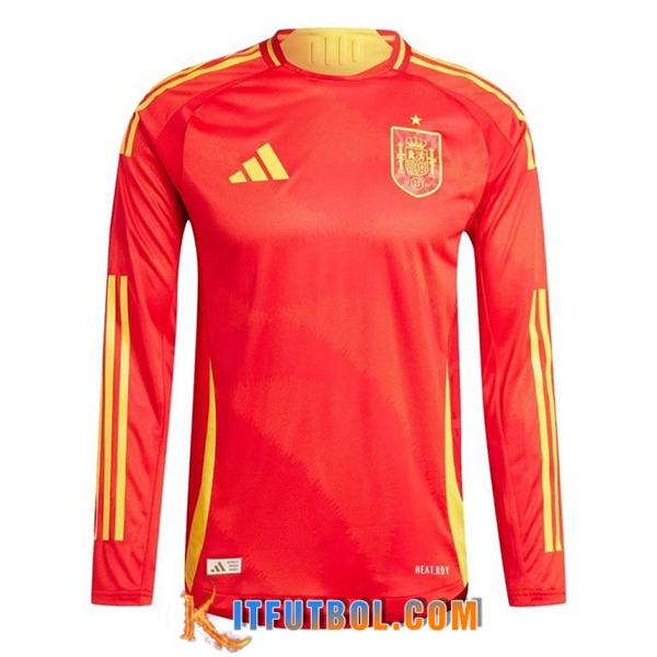 Camisetas De Futbol España Primera Manga Largas UEFA Euro 2024