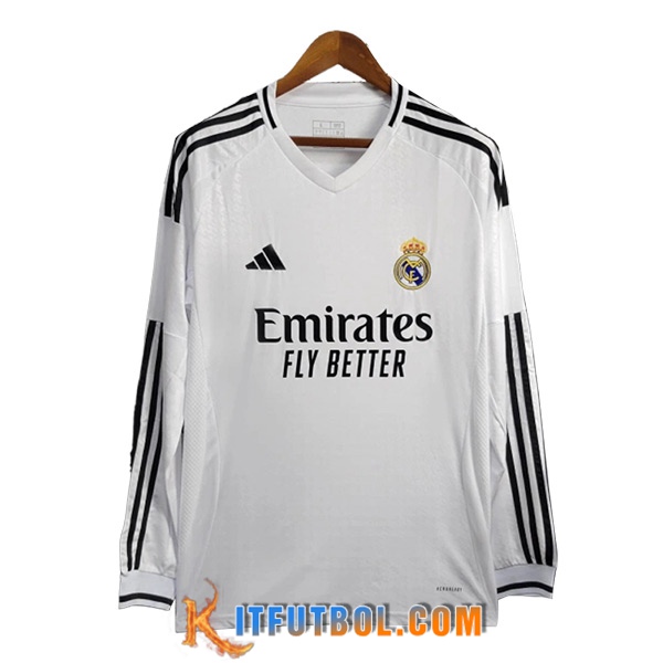 Camisetas De Futbol Real Madrid Primera Manga Largas 2024/2025