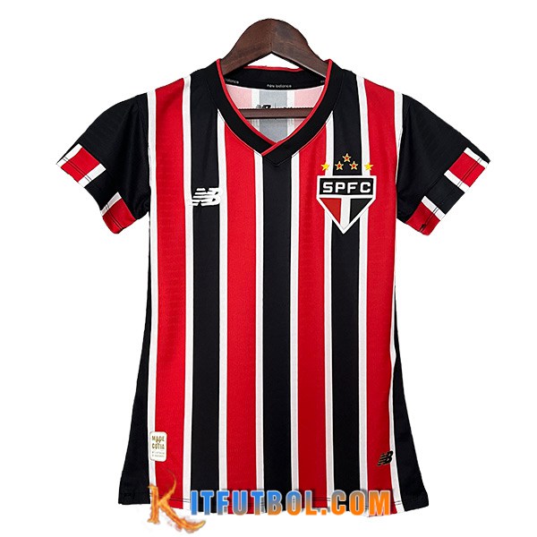 Camisetas De Futbol Sao Paulo FC Mujer Segunda 2024/2025