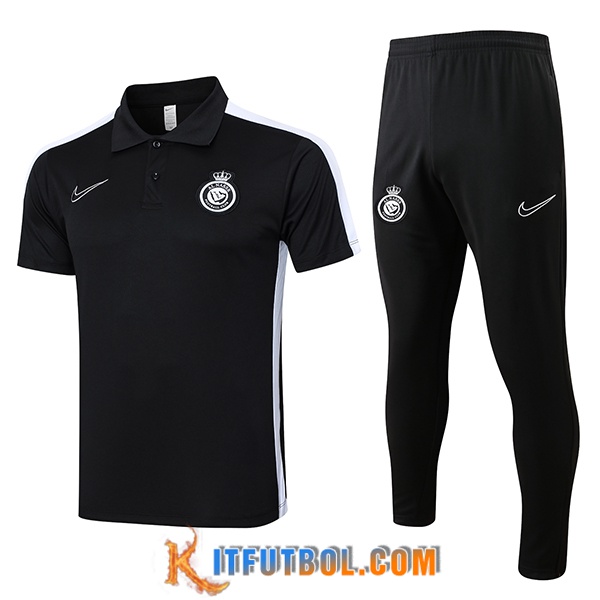 Camiseta Polo Al-Nassr Negro/Blanco 2024/2025