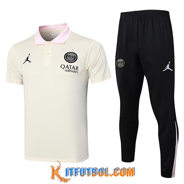 Camiseta Polo PSG Beige 2024/2025