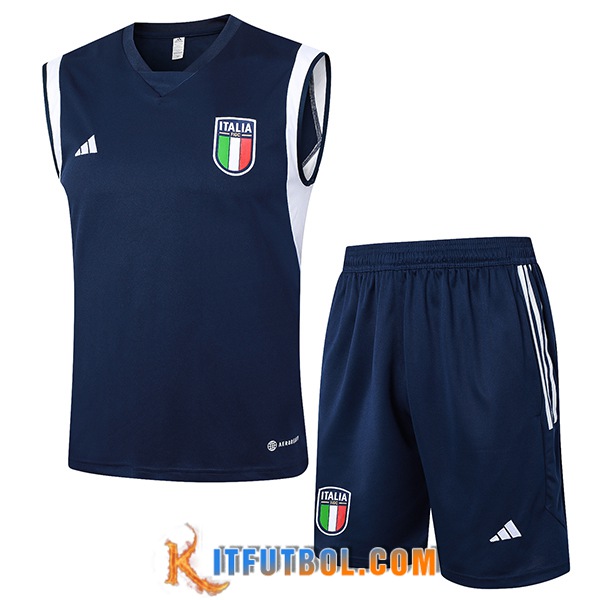 Camiseta Entrenamiento sin mangas Italia Azul Oscuro 2024/2025