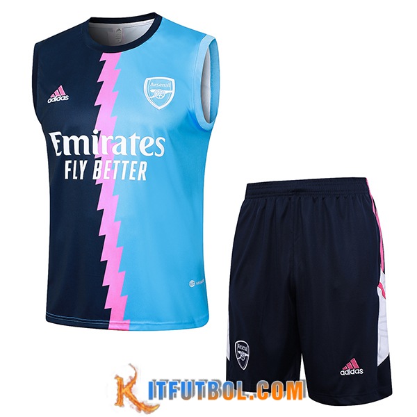 Camiseta Entrenamiento sin mangas Arsenal Azul/Rosa 2024/2025