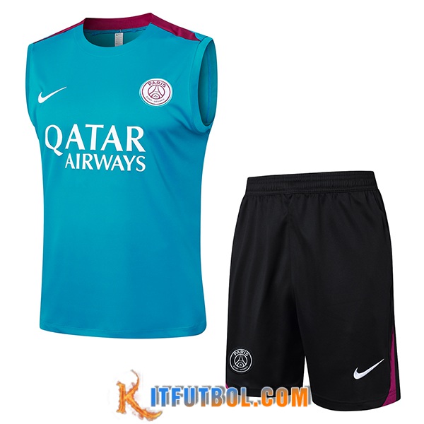 Camiseta Entrenamiento sin mangas PSG Verde 2024/2025