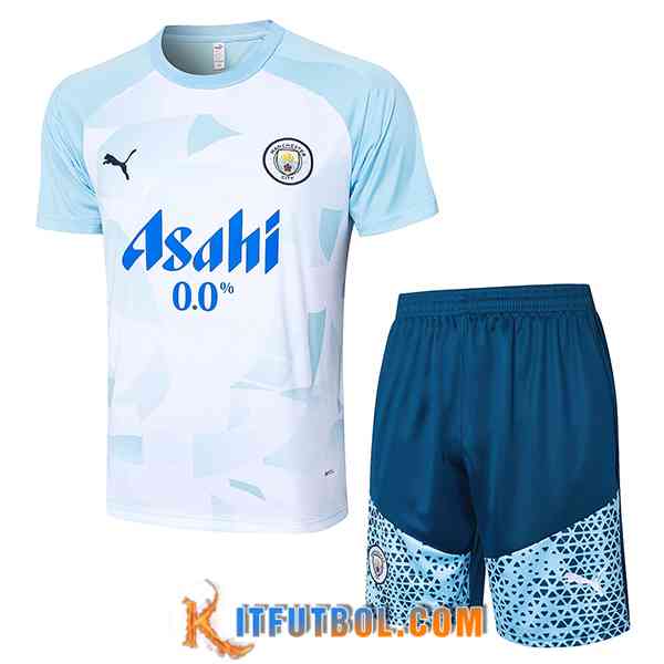 Camiseta Entrenamiento Manchester City Azul Claro 2024/2025