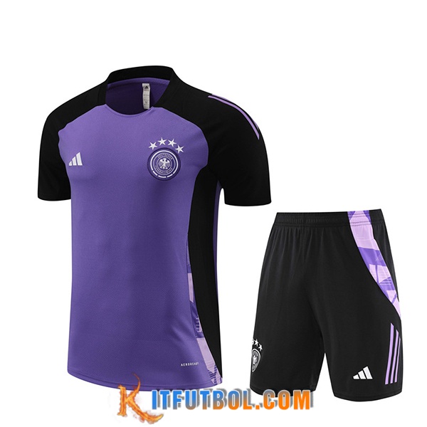 Camiseta Entrenamiento Alemania Violeta/Negro 2024/2025