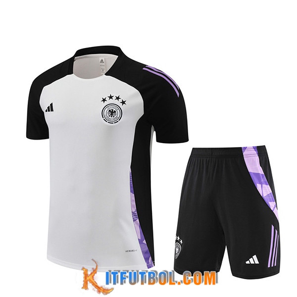 Camiseta Entrenamiento Alemania Blanco/Violeta/Negro 2024/2025