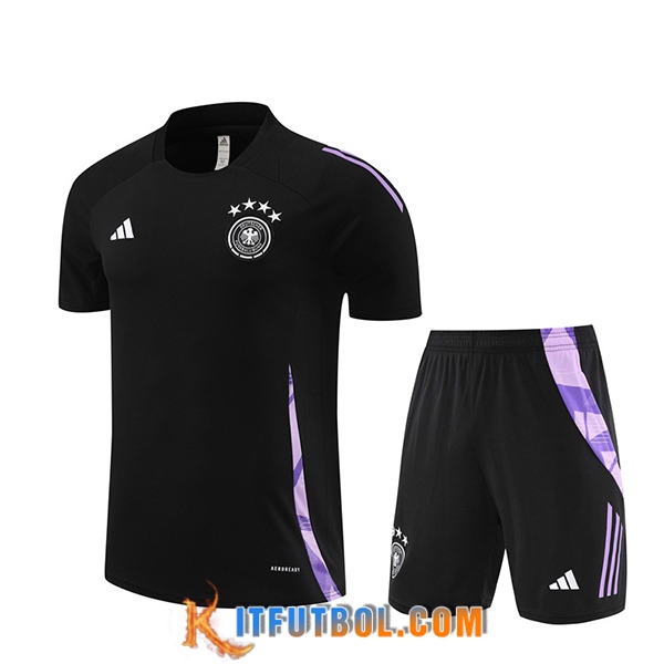 Camiseta Entrenamiento Alemania Negro/Violeta 2024/2025