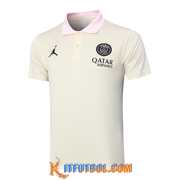 Camiseta Polo PSG Beige 2024/2025
