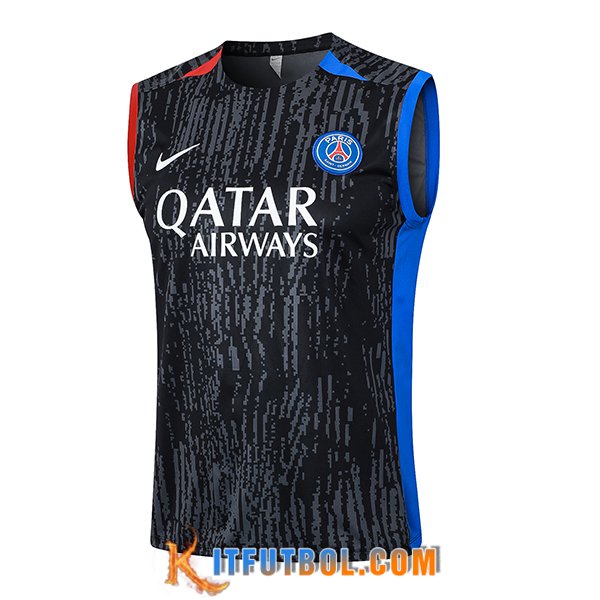 Chalecos De Futbol PSG Negro/Gris/Rojo/Azul 2024/2025