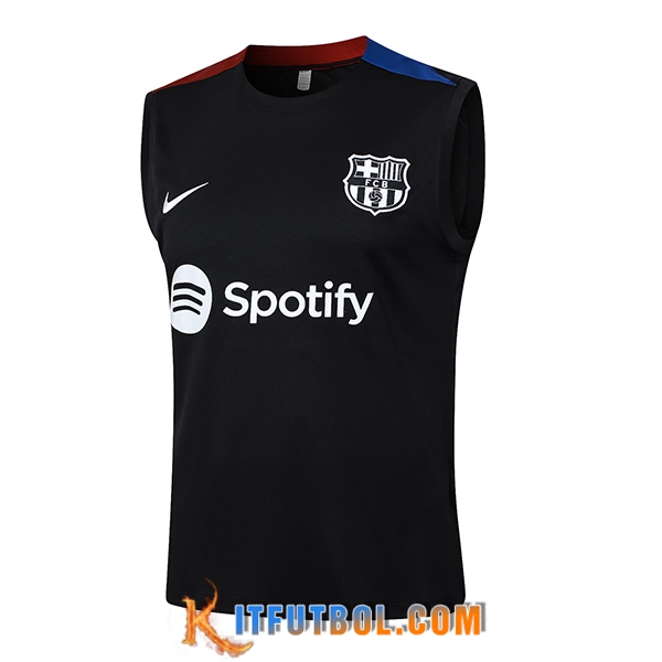Chalecos De Futbol FC Barcelona Negro/Rojo/Azul 2024/2025