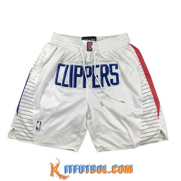 Cortos NBA Los Angeles Clippers 2024/25 Blanco/Rojo/Azul