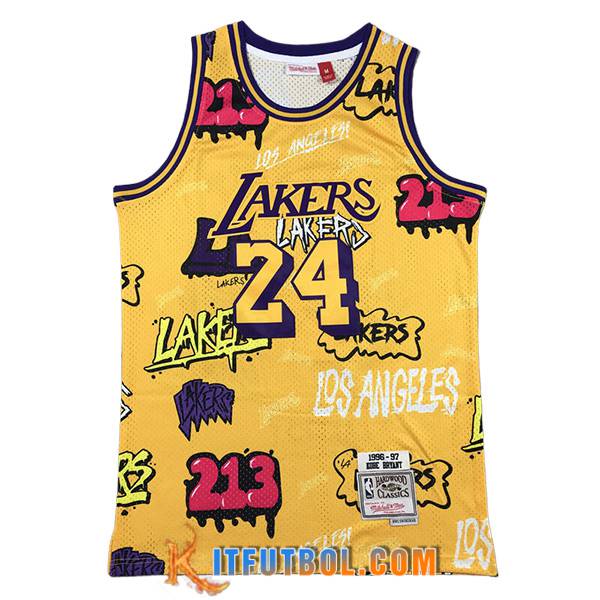 Camisetas De Futbol Los Angeles Lakers (BRYANT #24) 2024/25 Amarillo