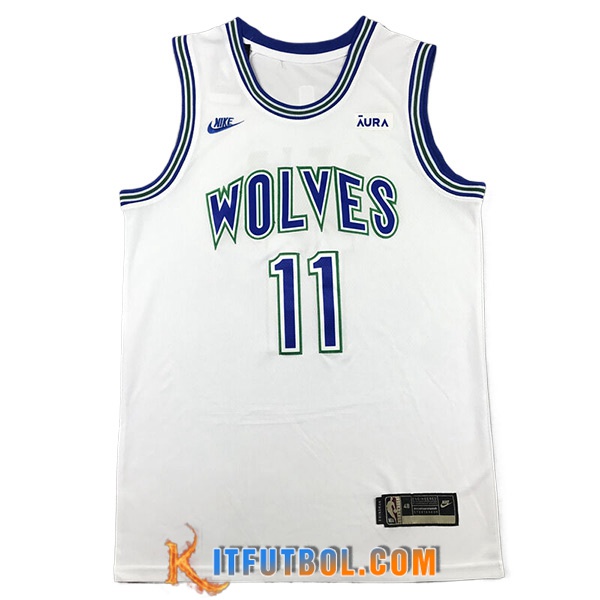 Camisetas De Futbol Minnesota Timberwolves (REID #11) 2024/25 Blanco/Azul -02