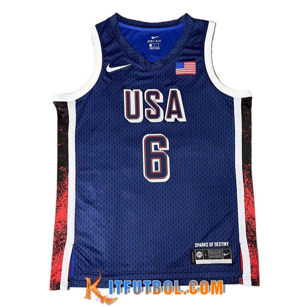 Camisetas De Futbol USA (JAMES #6) 2024/25 Azul