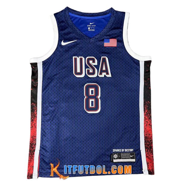 Camisetas De Futbol USA (LEONARD #8) 2024/25 Azul