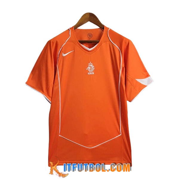 Camisetas De Futbol Países Bajos Retro Primera 2004