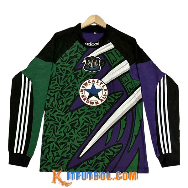 Camisetas De Futbol Newcastle United Retro Manga Largas Violeta 1995/1996
