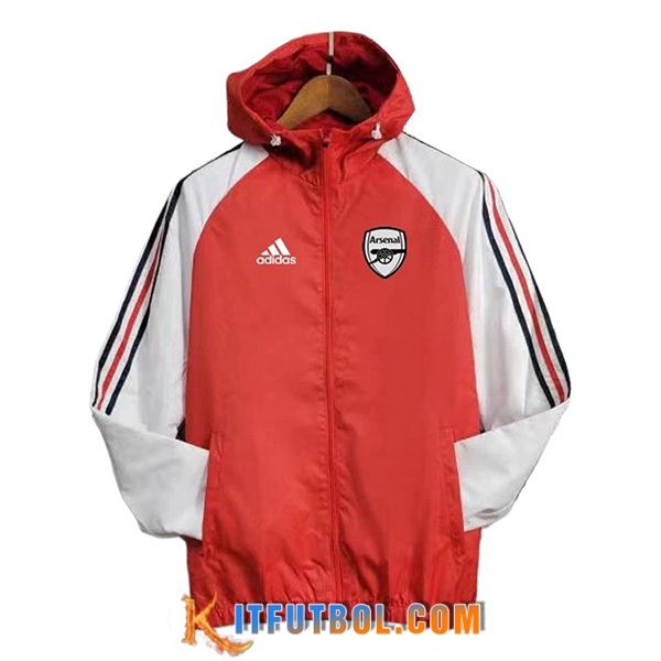 Rompevientos Arsenal Rojo/Blanco 2024/2025