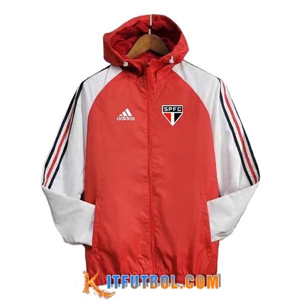 Rompevientos Sao Paulo FC Rojo/Blanco 2024/2025