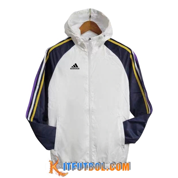 Rompevientos Adidas Blanco/Azul 2024/2025