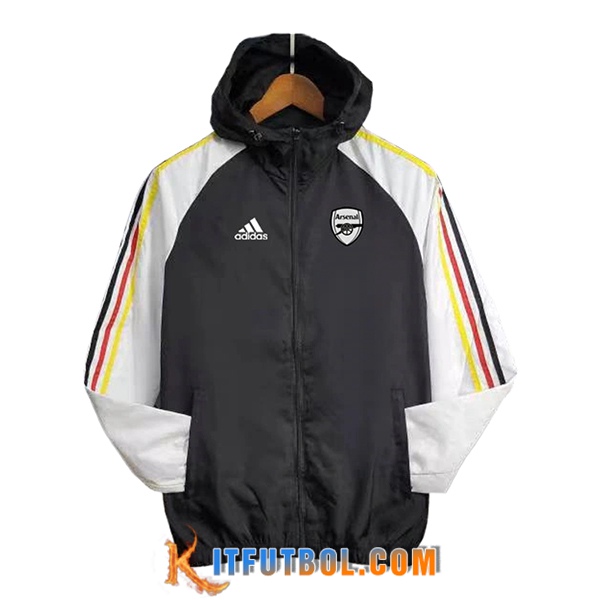 Rompevientos Arsenal Negro/Blanco 2024/2025