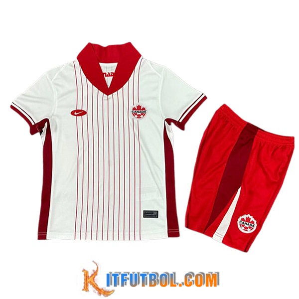 Camisetas De Futbol Canada Ninos Segunda UEFA Euro 2024