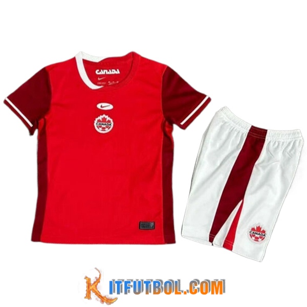 Camisetas De Futbol Canada Ninos Primera UEFA Euro 2024