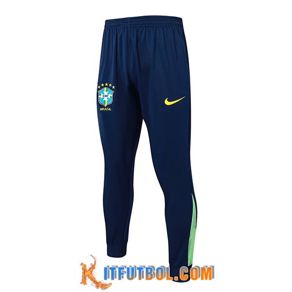 Pantalon Entrenamiento Brasil Azul/Verde 2024/2025