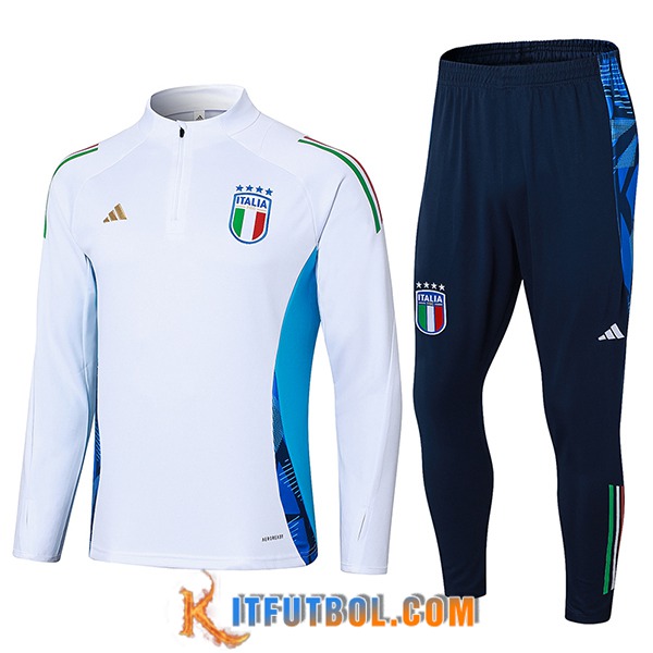 Chandal Equipos De Futbol Italia Blanco/Azul 2024/2025 -02