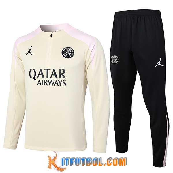 Chandal Equipos De Futbol PSG Beige/Negro 2024/2025