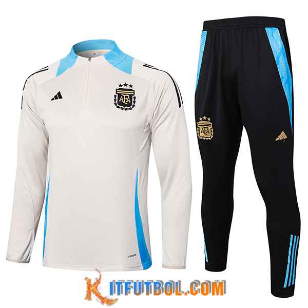 Chandal Equipos De Futbol Argentina Beige/Azul 2024/2025