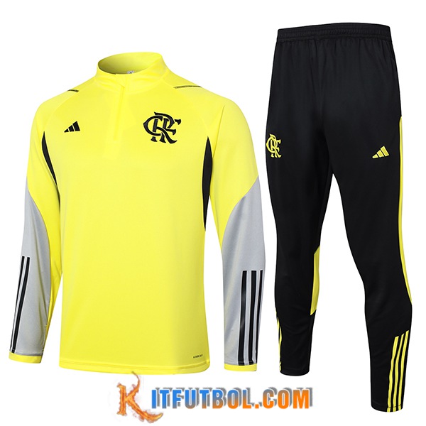 Chandal Equipos De Futbol Flamenco Amarillo/Gris/Negro 2024/2025