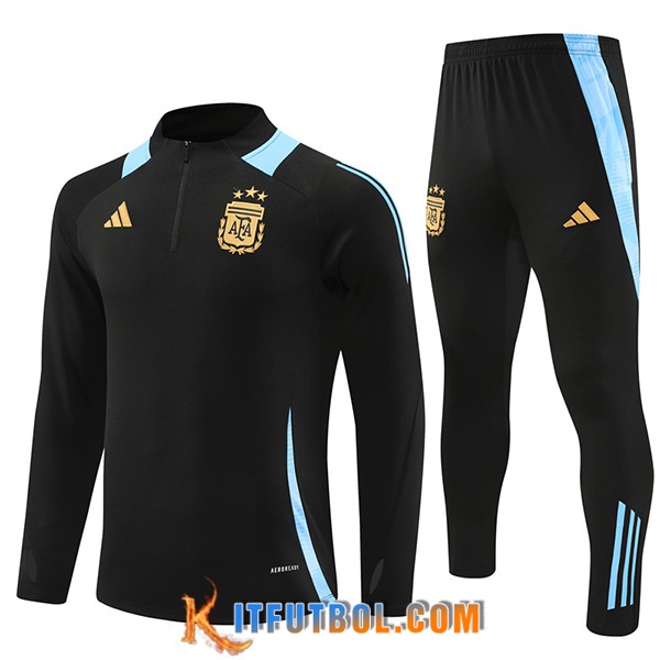 Chandal Equipos De Futbol Argentina Negro/Azul 2024/2025 -02