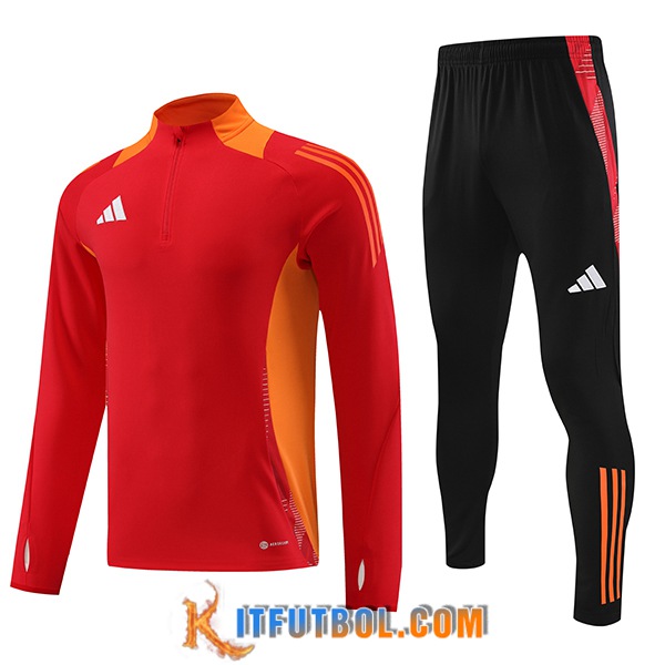 Chandal Equipos De Futbol Adidas Rojo/Naranja 2024/2025 -02