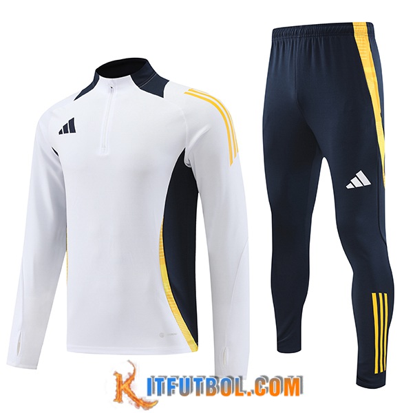 Chandal Equipos De Futbol Adidas Blanco/Negro/Amarillo 2024/2025