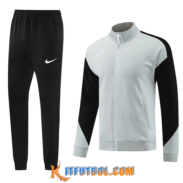 Chandal Equipos De Futbol Chaquetas Nike Gris/Negro 2024/2025