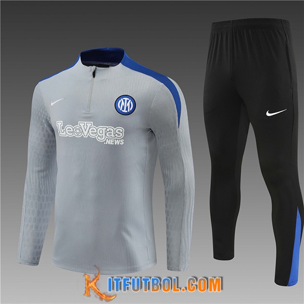 Chandal Equipos De Futbol Inter Milan Ninos Gris/Negro/Azul 2024/2025