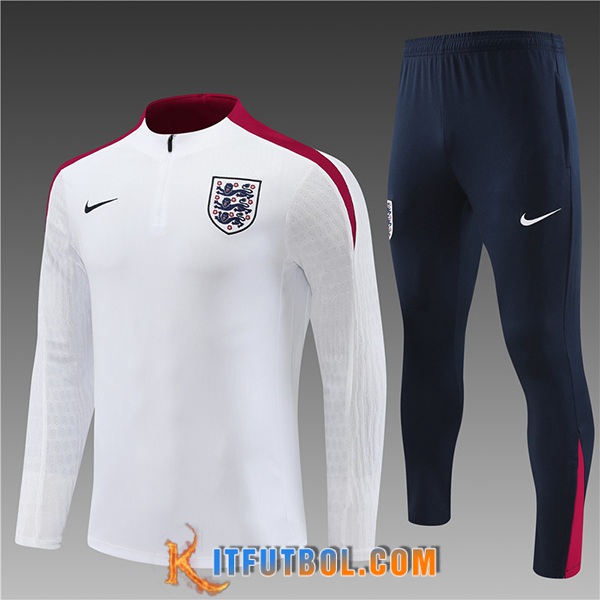 Chandal Equipos De Futbol Inglaterra Ninos Blanco/Rojo/Negro 2024/2025