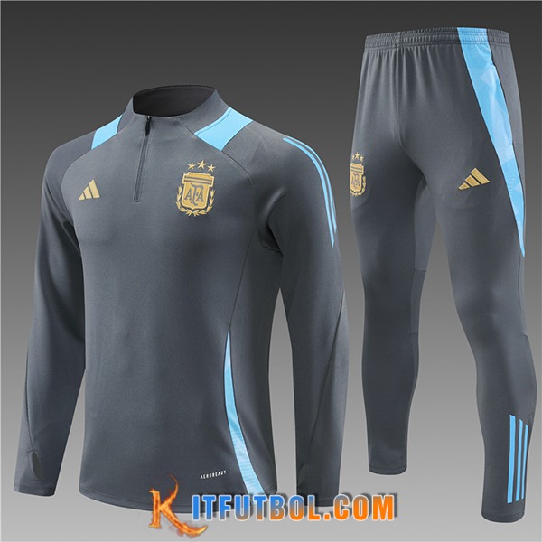 Chandal Equipos De Futbol Argentina Ninos Gris/Azul 2024/2025