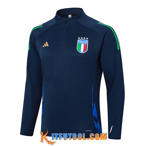 Sudadera De Entrenamiento Italia azul real 2024/2025