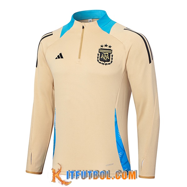 Sudadera De Entrenamiento Argentina Amarillo/Azul 2024/2025