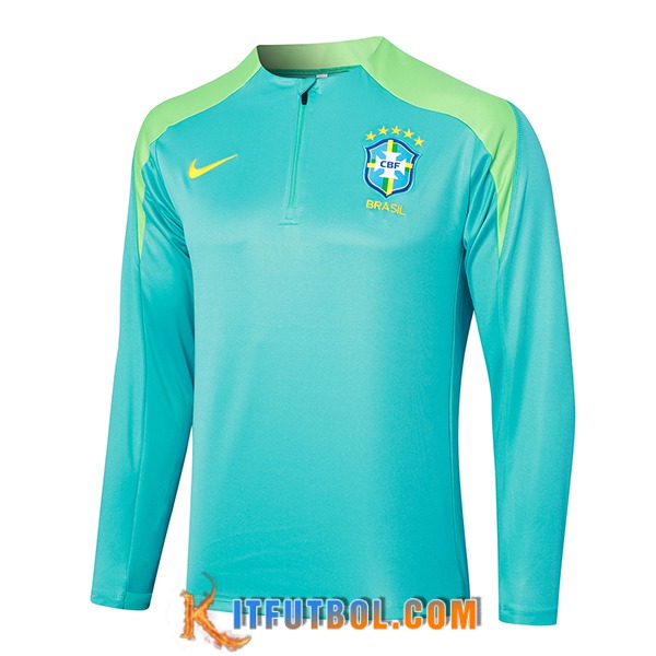 Sudadera De Entrenamiento Brasil Verde 2024/2025