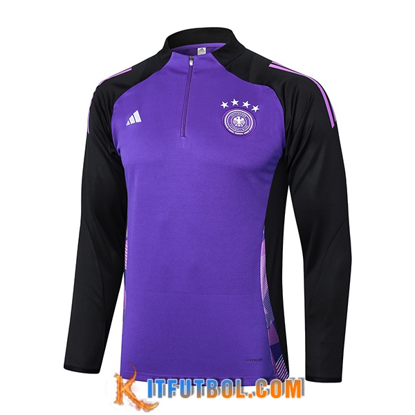 Sudadera De Entrenamiento Alemania Violeta/Negro 2024/2025 -02