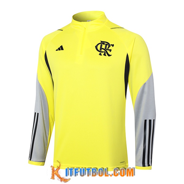 Sudadera De Entrenamiento Flamenco Amarillo/Gris/Negro 2024/2025