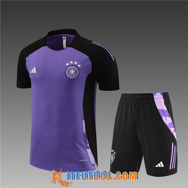 Camiseta Entrenamiento Alemania Ninos Violeta/Negro 2024/2025