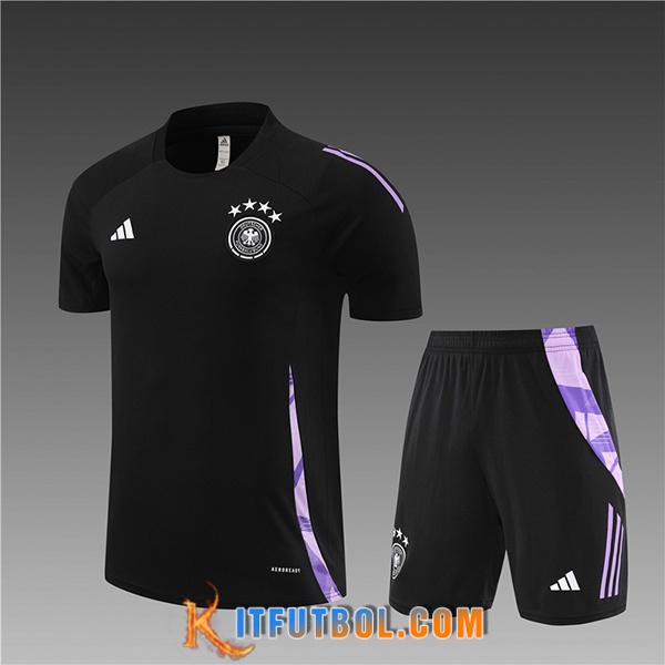 Camiseta Entrenamiento Alemania Ninos Negro/Violeta 2024/2025